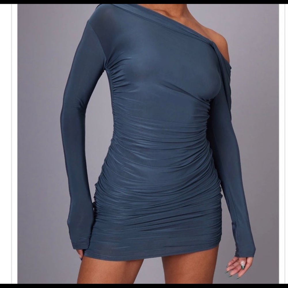 Ruched bodycon dress
